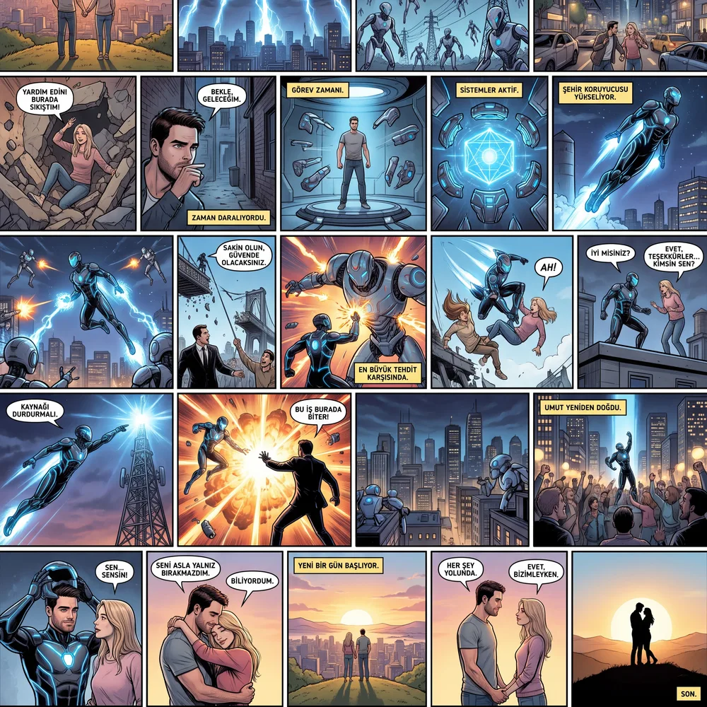 Personalisierter Superhelden-Comic