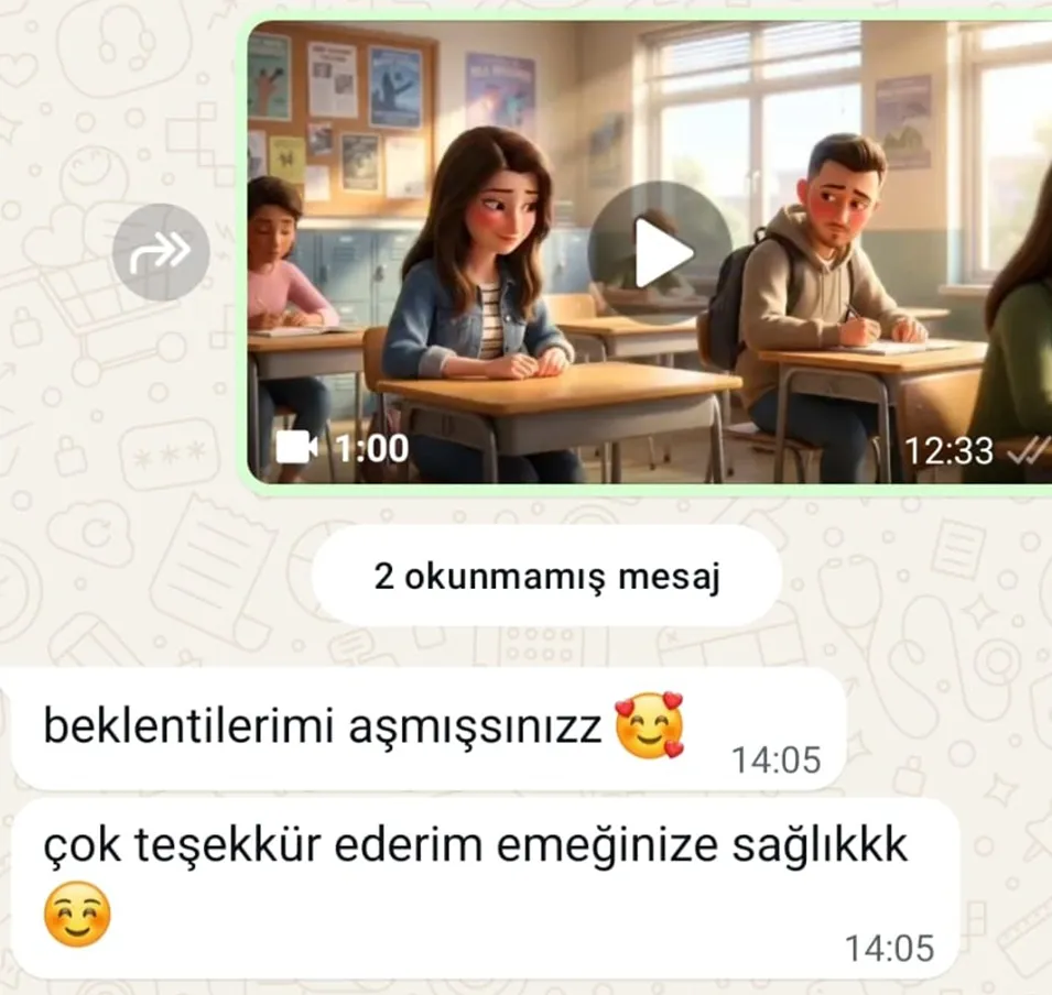 Müşteri WhatsApp mesajı 2